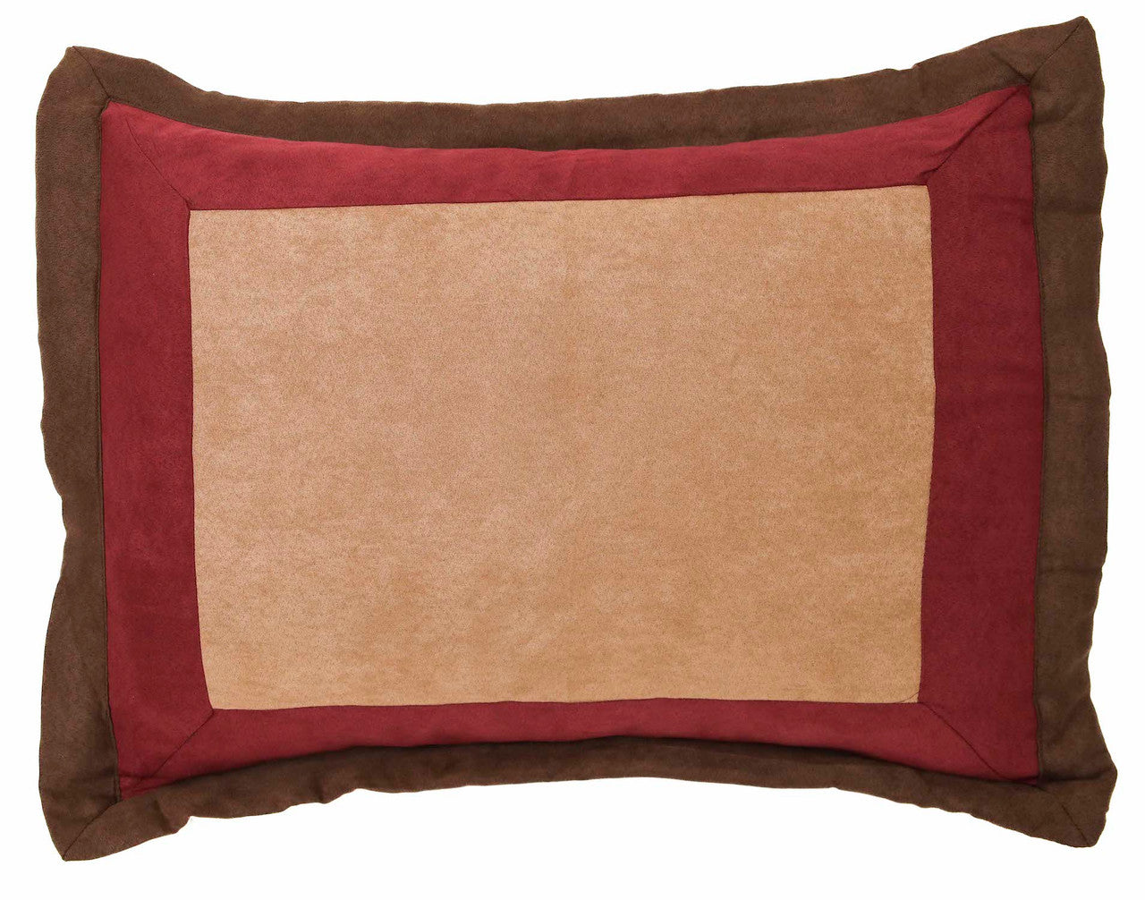Burgundy Micro Suede Patchwork Comforter Bed-in-a Bag Set