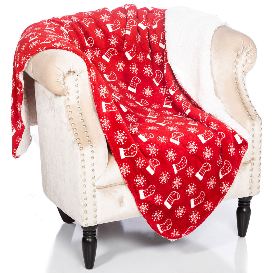 Fleece Sherpa Throw Warm Ultra Plush Soft Blanket