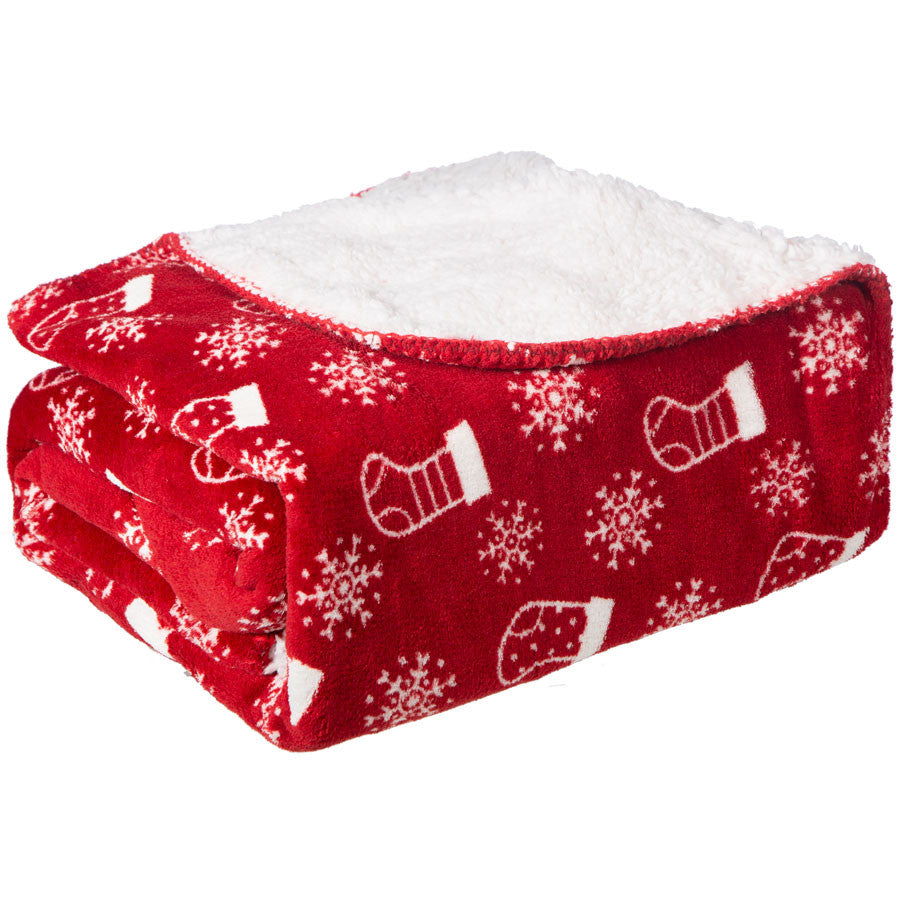 Fleece Sherpa Throw Warm Ultra Plush Soft Blanket