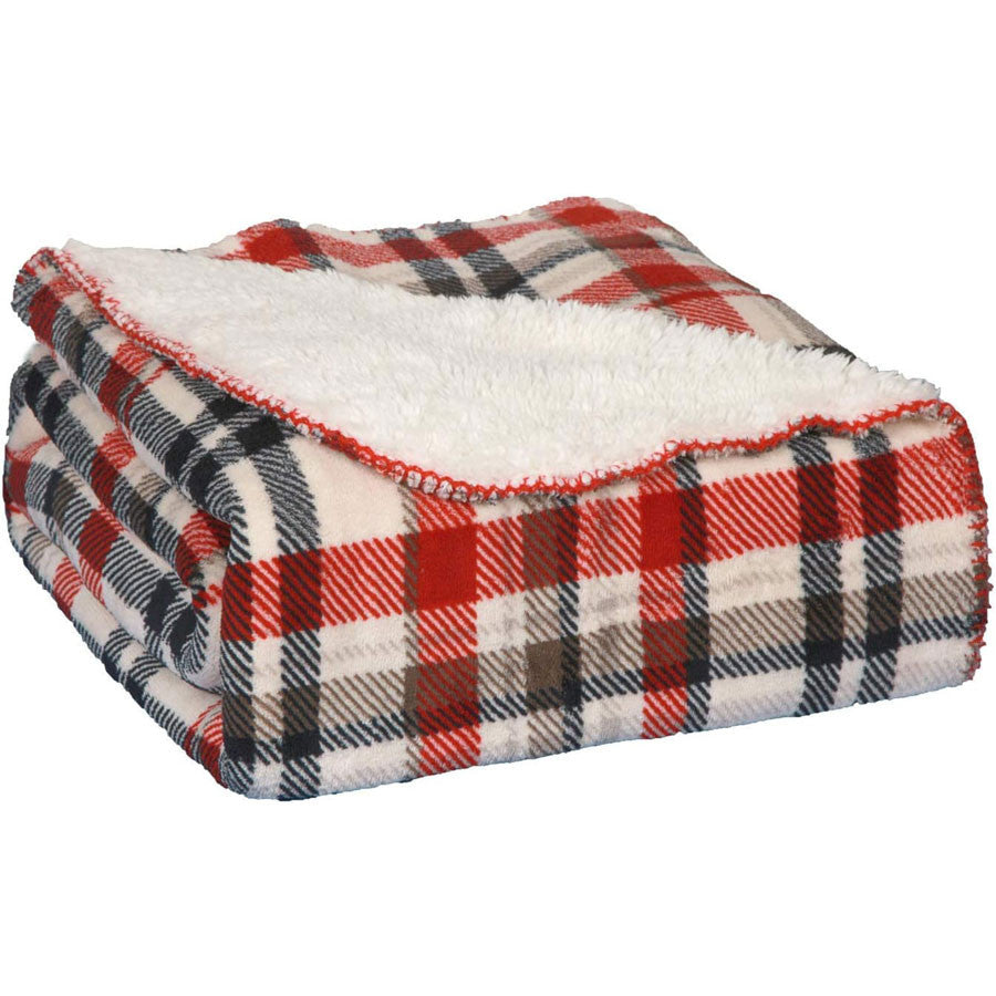 Fleece Sherpa Throw Warm Ultra Plush Soft Blanket