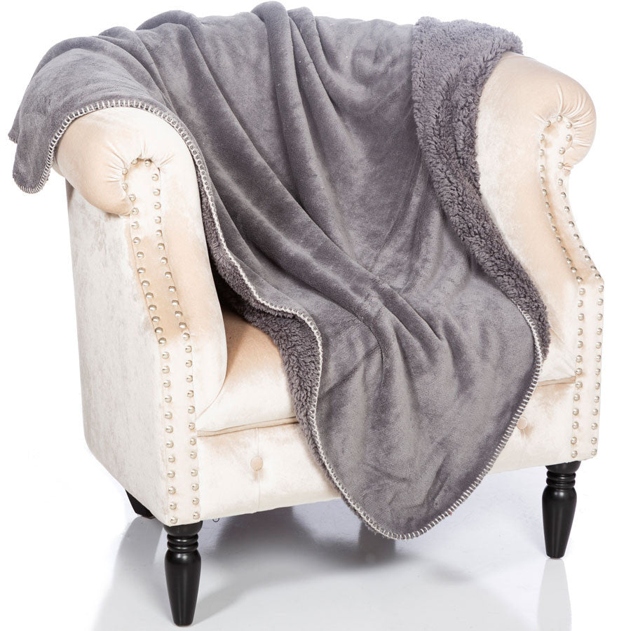 Fleece Sherpa Throw Warm Ultra Plush Soft Blanket