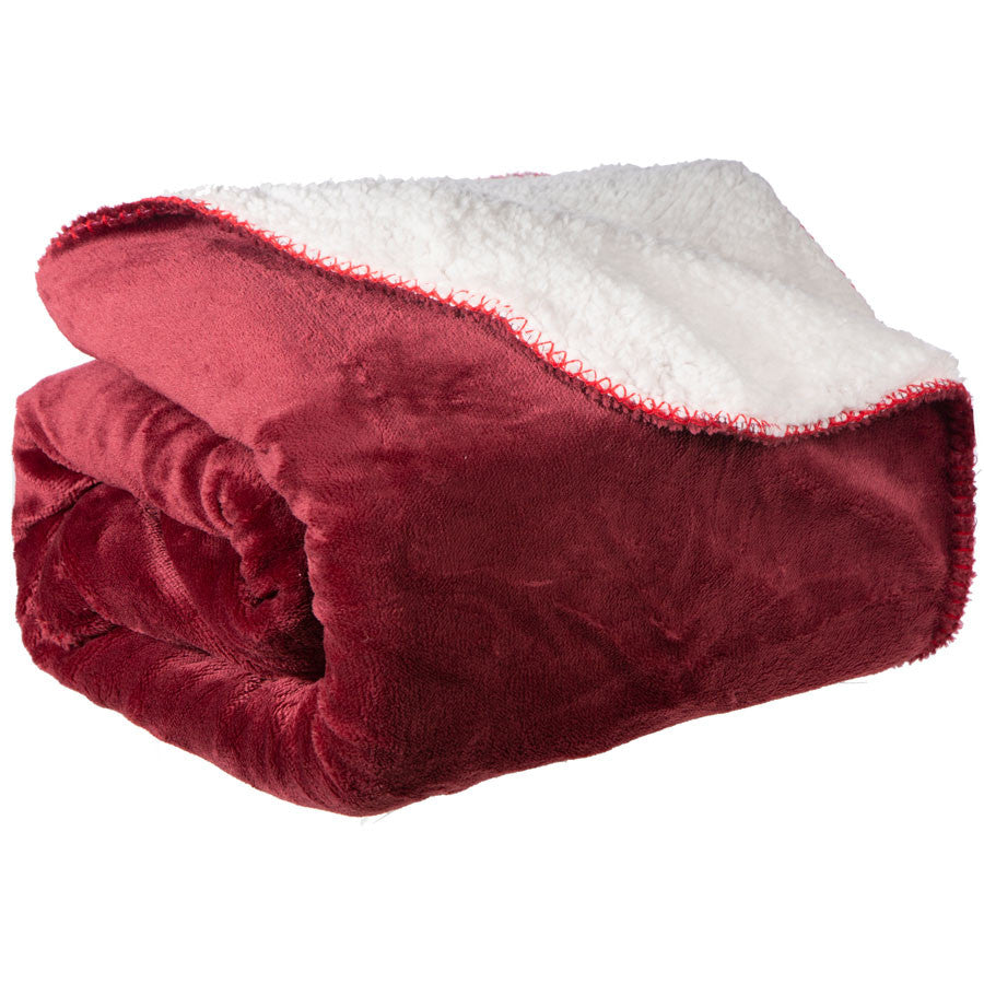 Fleece Sherpa Throw Warm Ultra Plush Soft Blanket