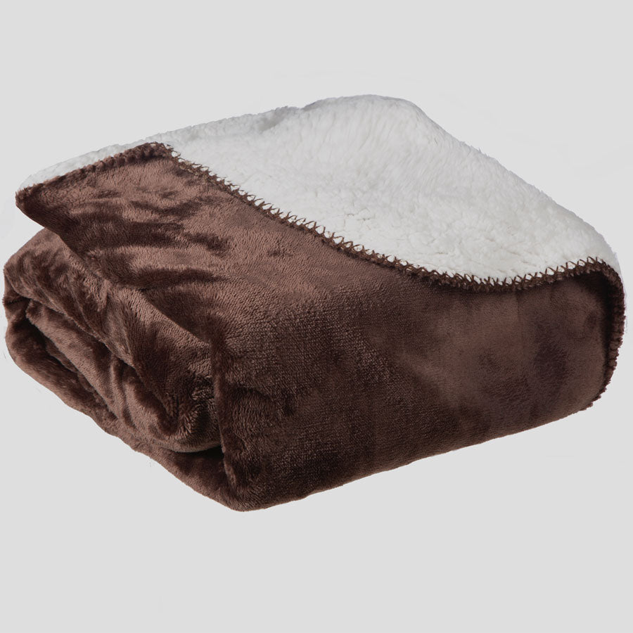 Fleece Sherpa Throw Warm Ultra Plush Soft Blanket