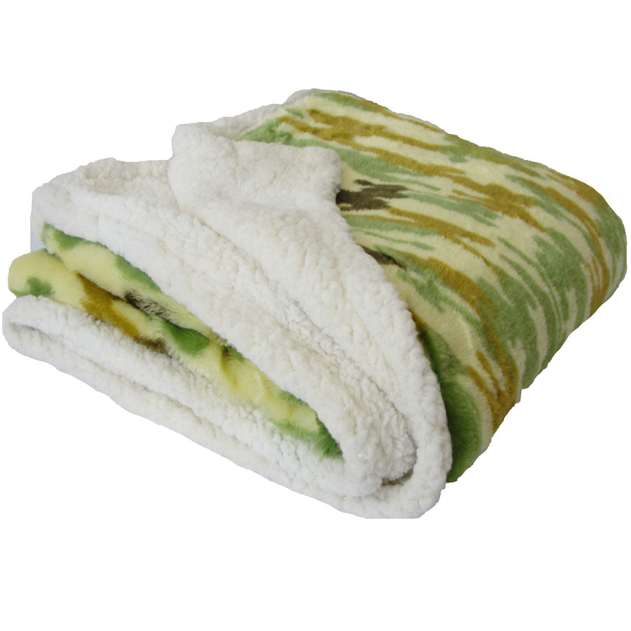Fleece Sherpa Throw Warm Ultra Plush Soft Blanket