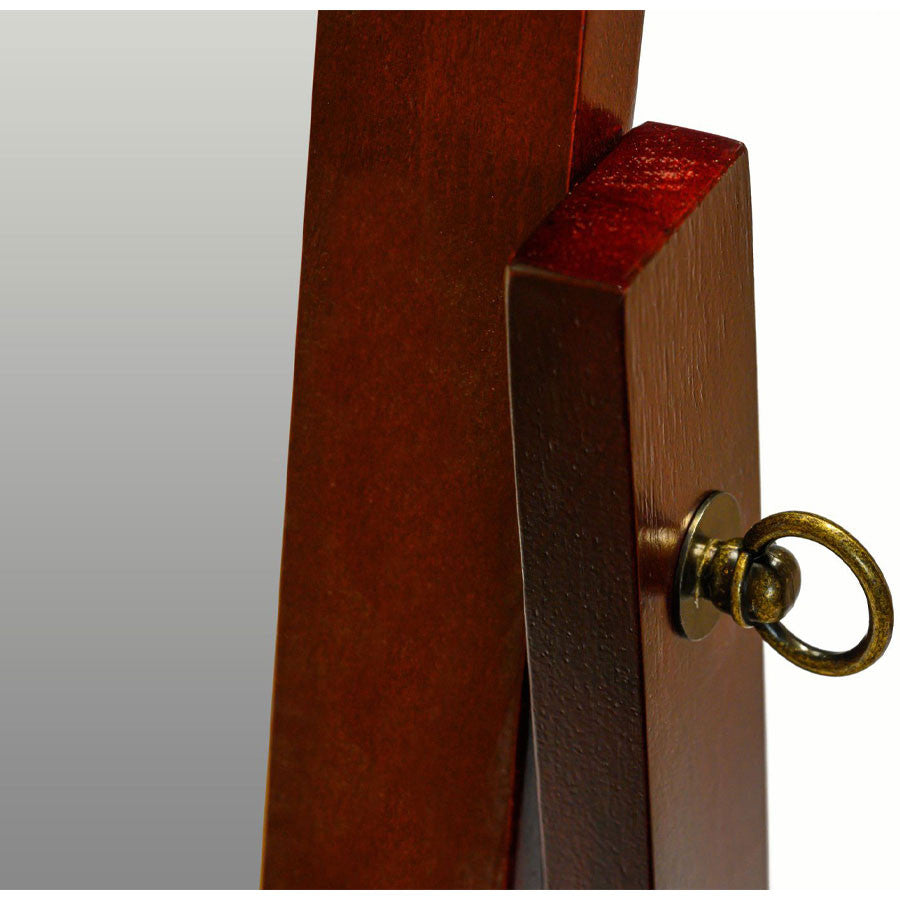Wood Rectangular Cheval Floor Mirror, Free Standing Mirror