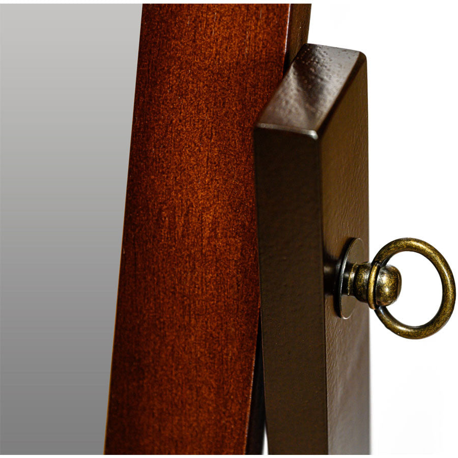 Wood Rectangular Cheval Floor Mirror, Free Standing Mirror