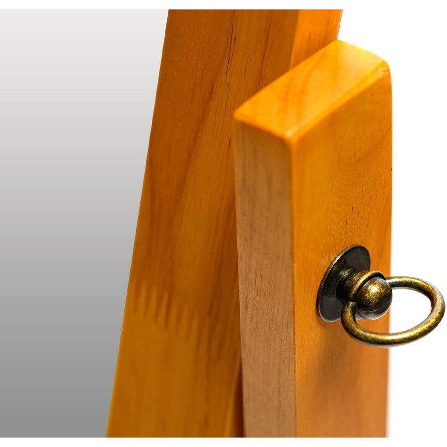 Wood Rectangular Cheval Floor Mirror, Free Standing Mirror
