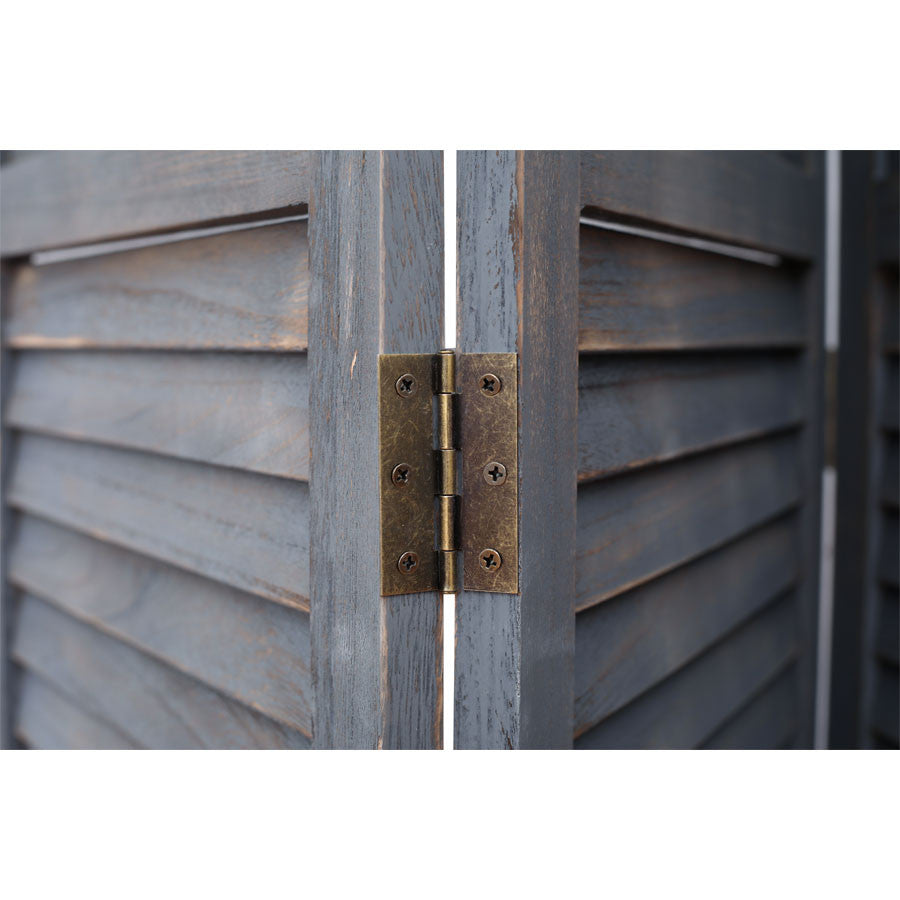 3 Panel Room Divider Rustic decorative Shutter & Cutout