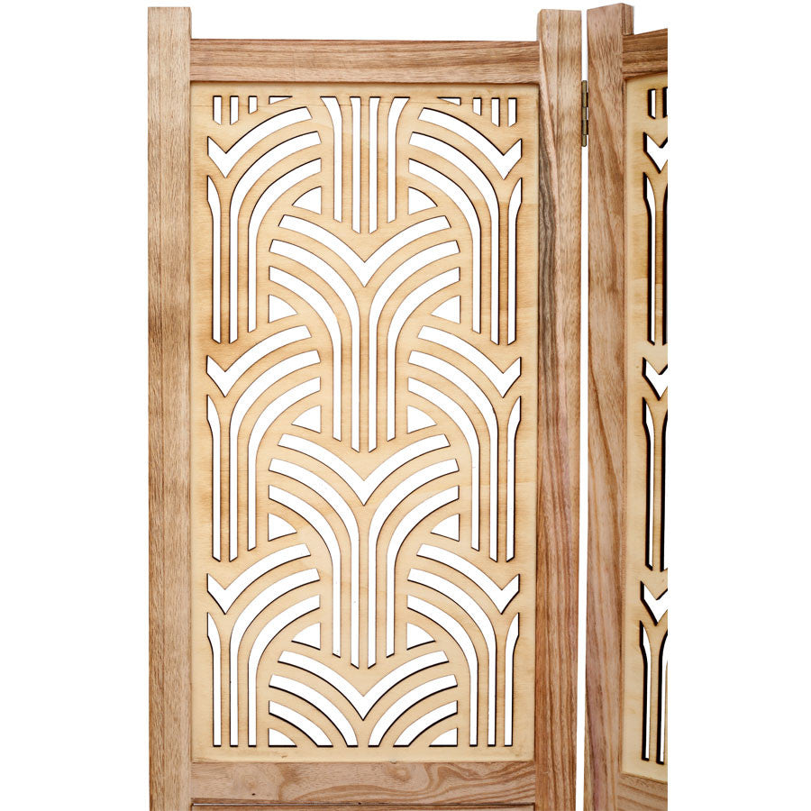 3 Panel Room Divider Rustic decorative Shutter & Cutout