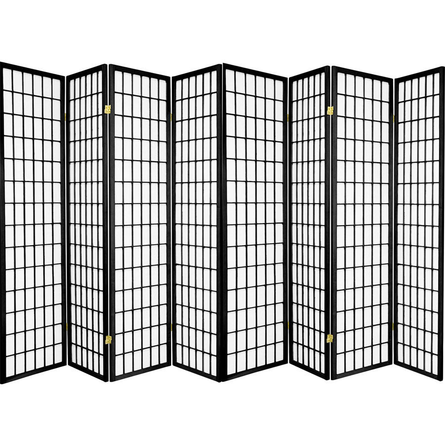 8 Panel Room Dividers Privacy Screen Shoji Style