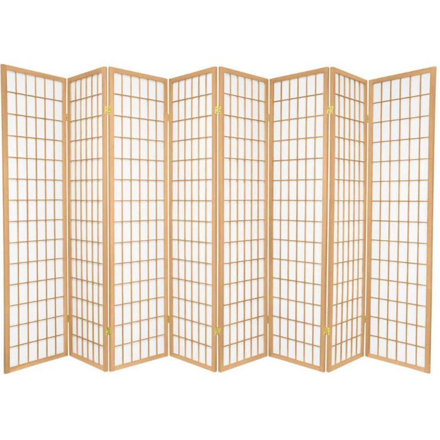 8 Panel Room Dividers Privacy Screen Shoji Style