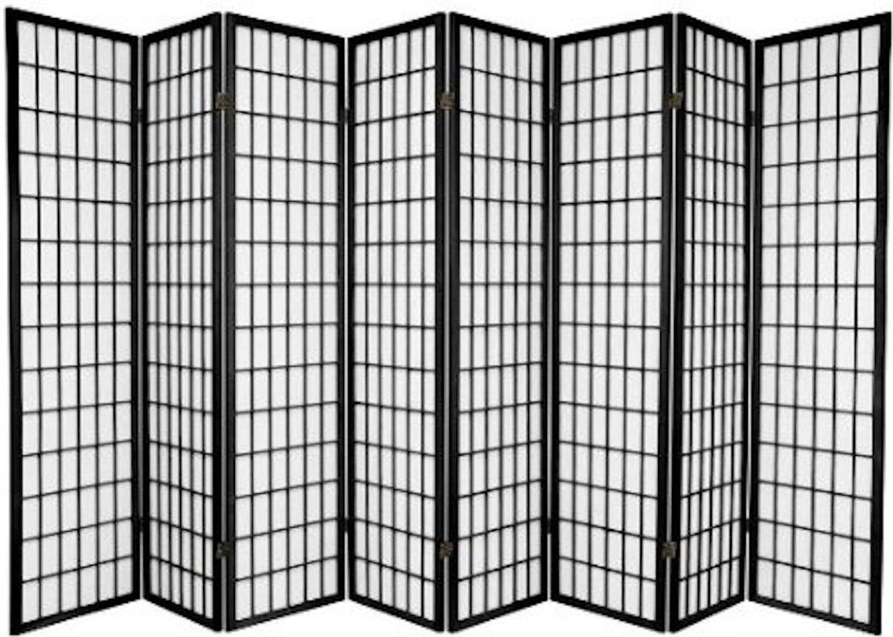 8 Panel Room Dividers Privacy Screen Shoji Style