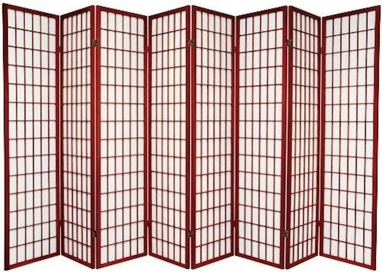8 Panel Room Dividers Privacy Screen Shoji Style