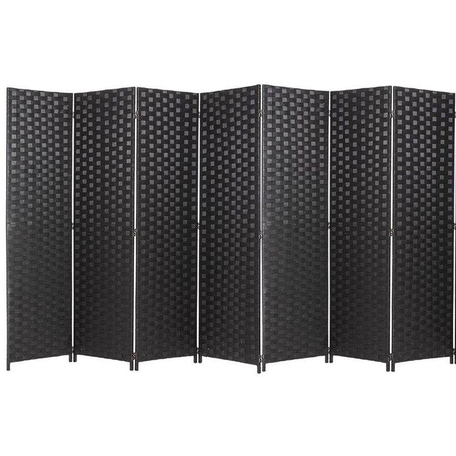 Bamboo Woven Panel Room Divider, Privacy Partition Screen, 7 Panels