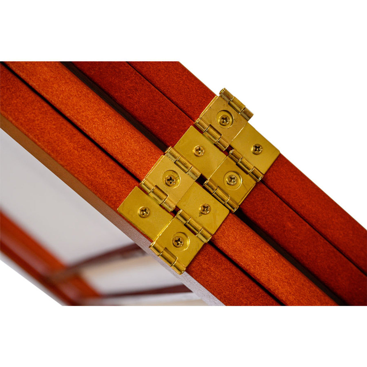 Room Divider Double Cross Design Cherry Color