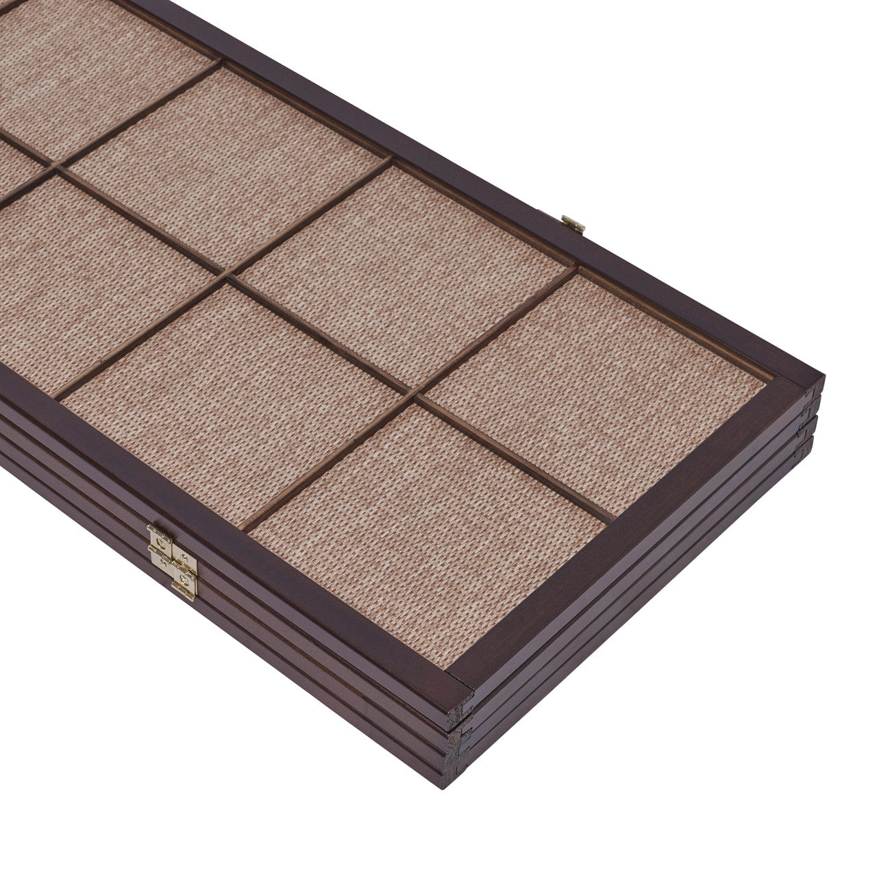 Privacy Screen Room Divider Rattan Insert Dark Walnut