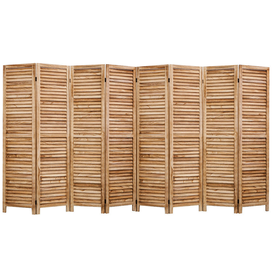 4, 6, 8 Panel Room Divider Full Length Wood Shutters Natural in USA, California, New York, NY City, Los Angeles, San Francisco, Pennsylvania, Washington DC, Virginia, Maryland