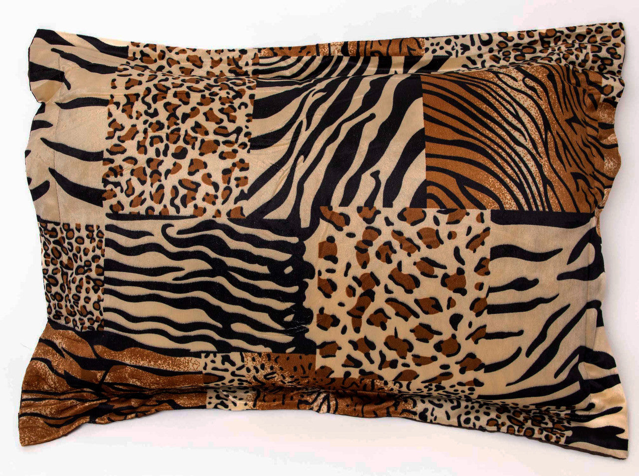 7 PCS Multi Animal Print Micro fur Comforter Set