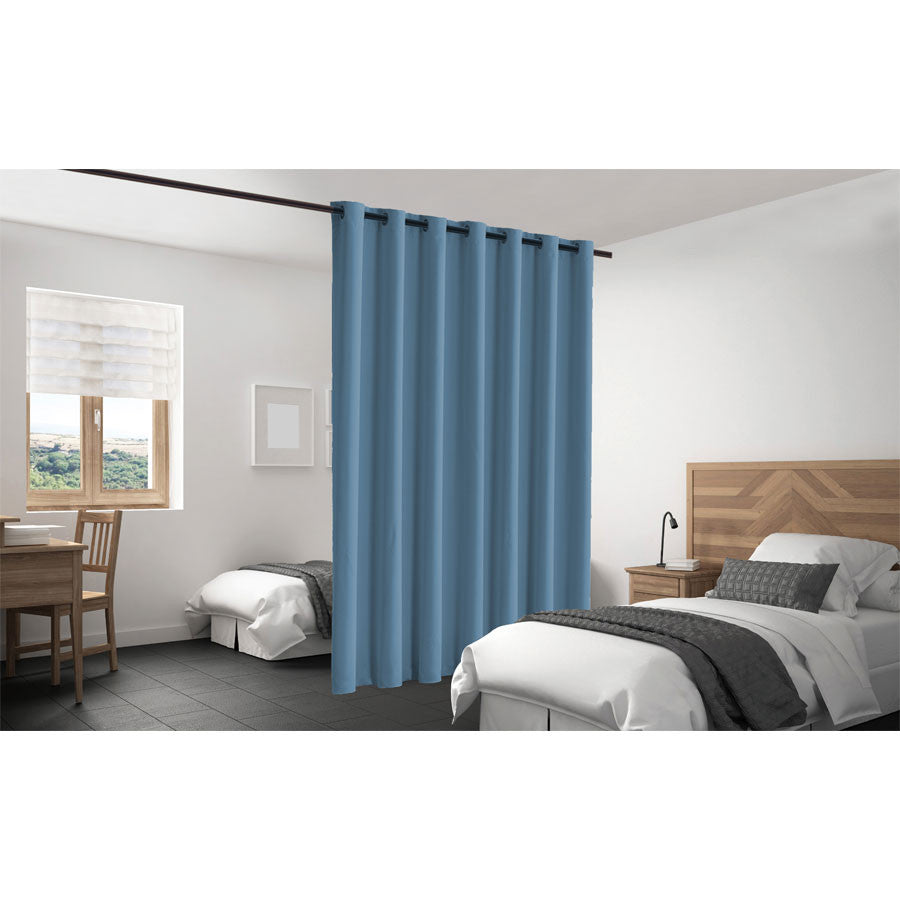 Blackout Room Divider Curtain Panel Thermal Insulated Allure Blue Color