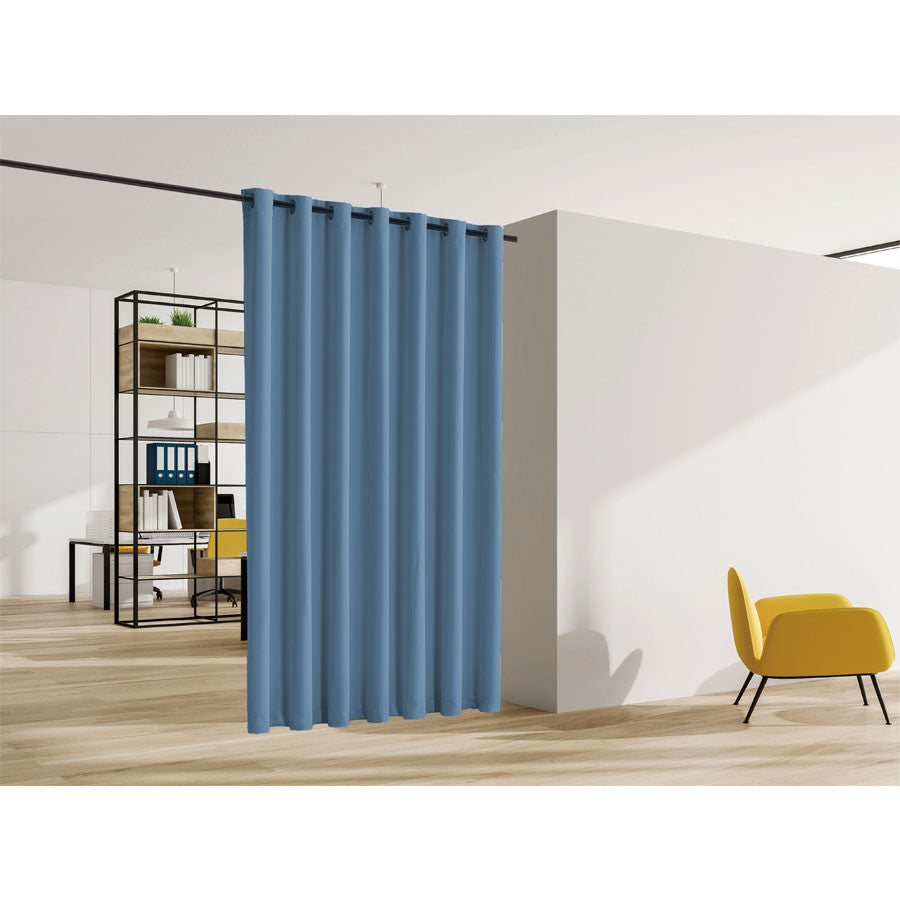 Blackout Room Divider Curtain Panel Thermal Insulated Allure Blue Color