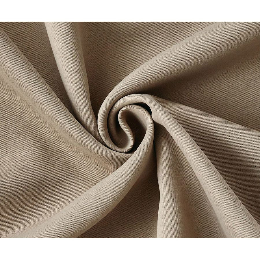 Blackout Room Divider Curtain Panel Thermal Insulated Taupe Color