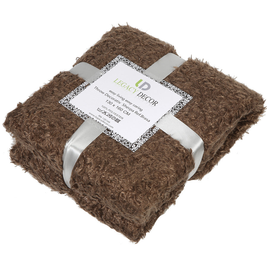 Luxury Ultra Plush Shag & Soft Sherpa Fleece Decorative Throw Blanket