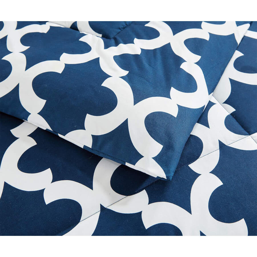 Down Alternative Ultra Soft Plush Microfiber Comforter Set Navy