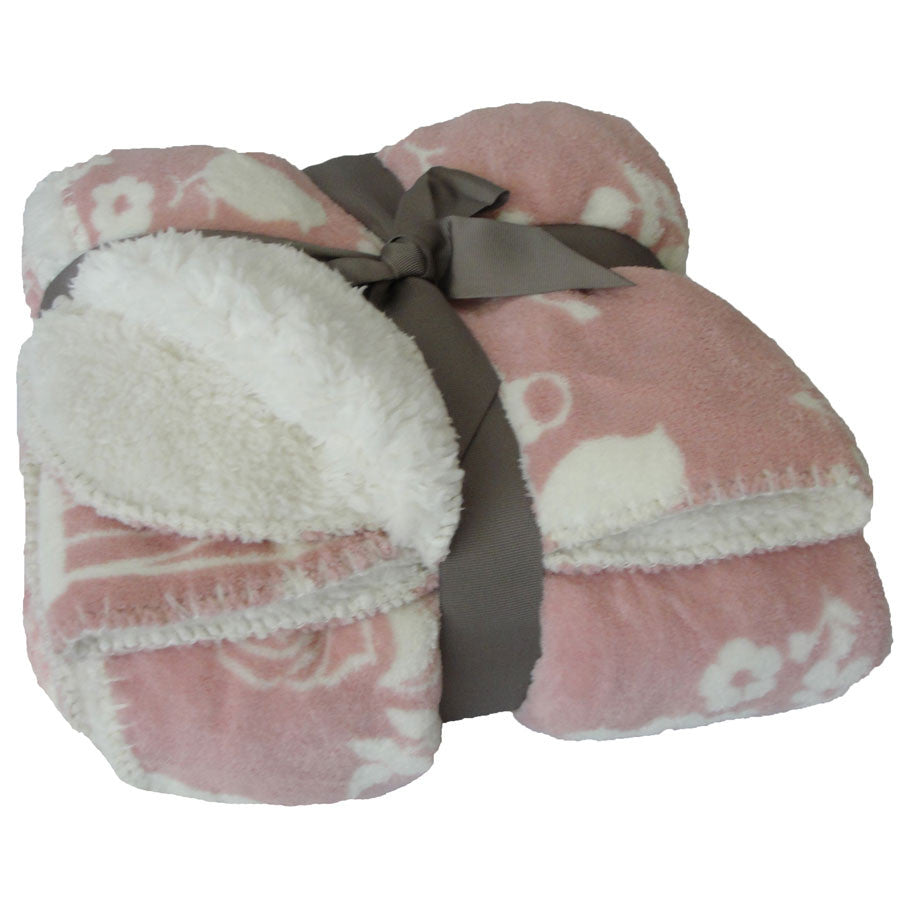 Fleece Sherpa Throw Warm Ultra Plush Soft Blanket