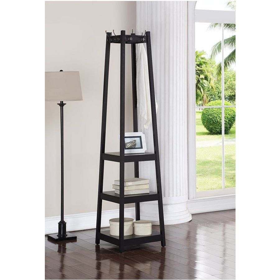 Garment Coat Hat Rack Hanger Black Color