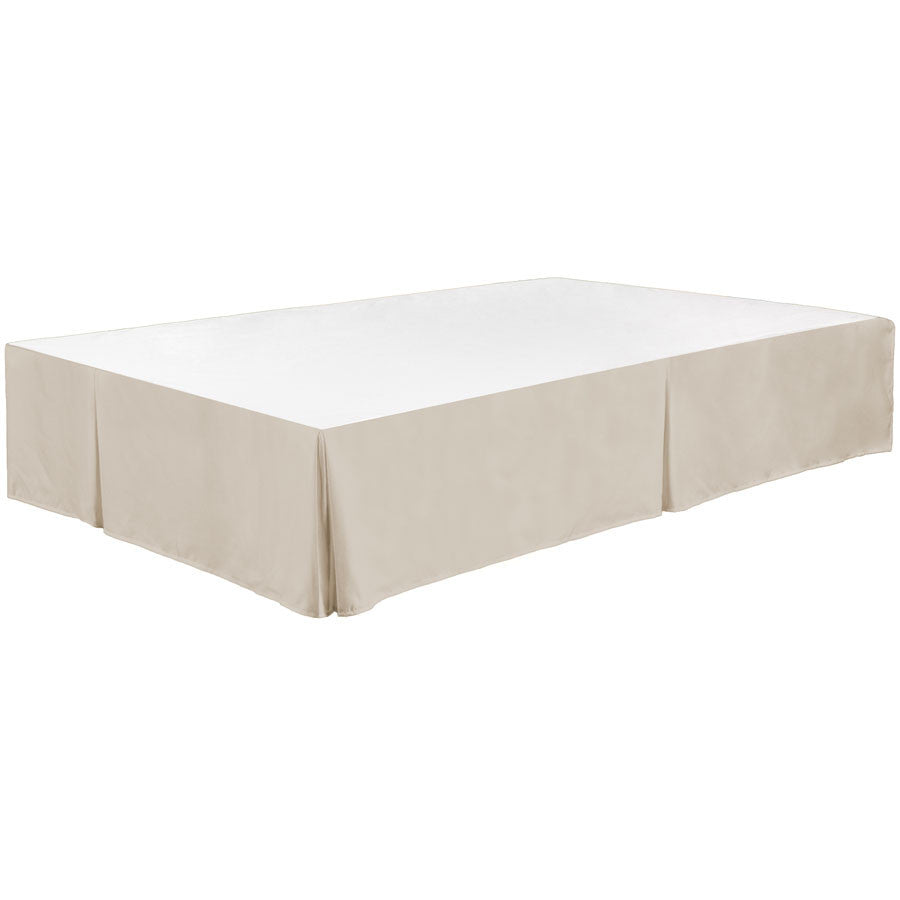 Tailored Pleated Bed Skirt Dust Ruffle Microfiber