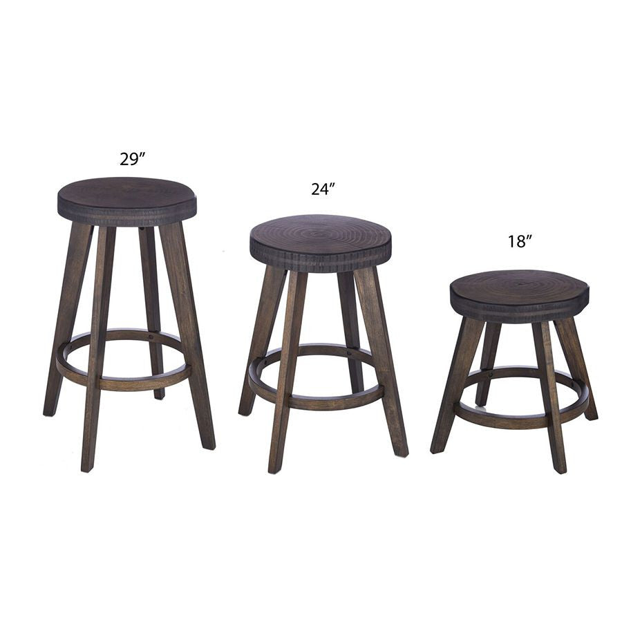 Set of 2 Barstools Counter & Bar Height
