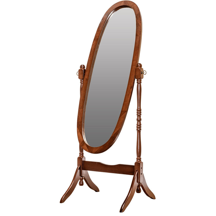 Swivel Full Length Wood Cheval Floor Mirror