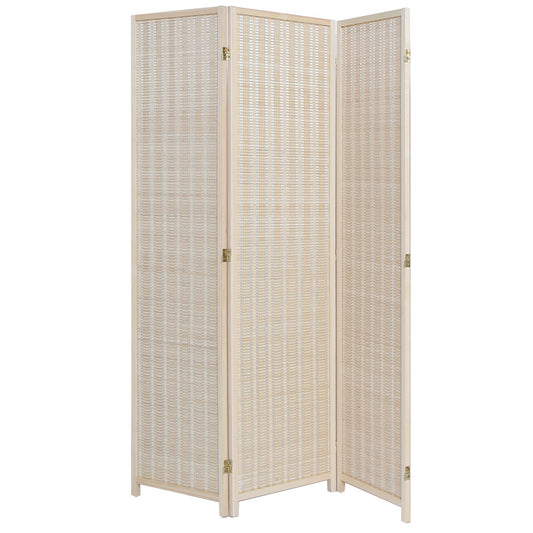 3 panels Room Divider Screen Bamboo Weave  Insert