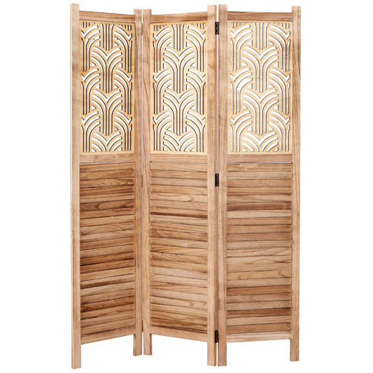 3 Panel Room Divider Rustic  decorative Shutter & Cutout