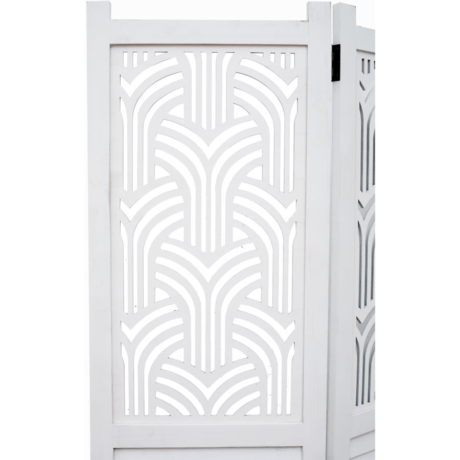 3 Panel Room Divider Rustic  decorative Shutter & Cutout