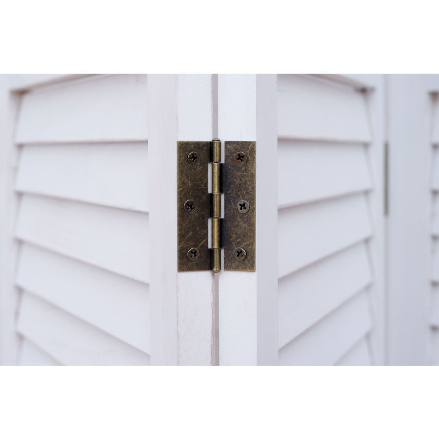 3 Panel Room Divider Rustic  decorative Shutter & Cutout