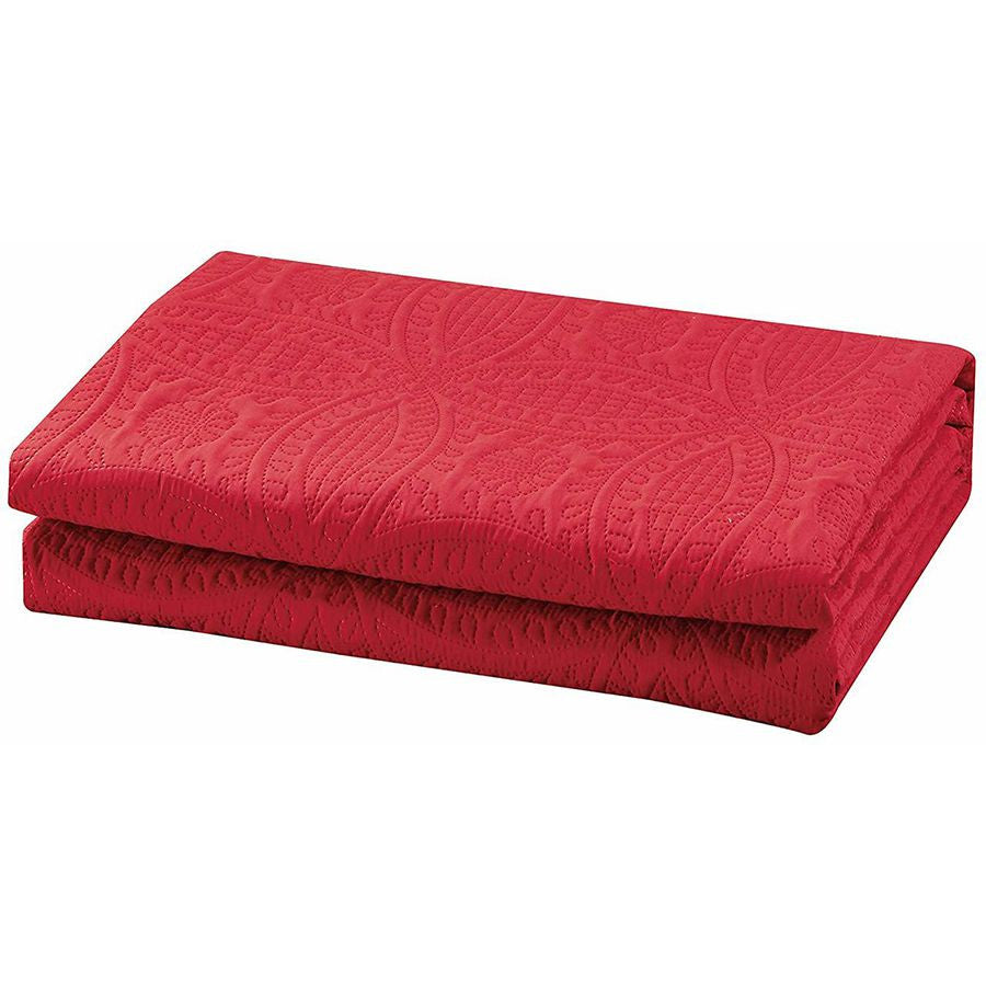 3 pcs Oversized Bedspread Coverlet Set Paradise Pink Color