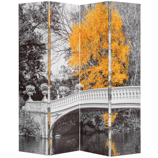 4 & 6 Panels Room Screen Divider Bow Bridge Central Park Digital Print