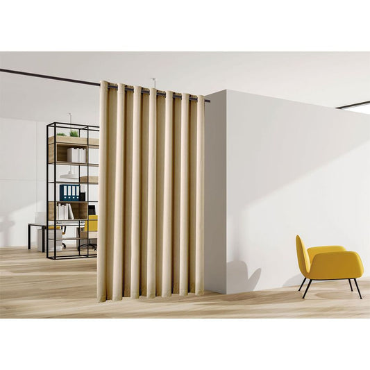 Blackout Room Divider Curtain Panel Thermal Insulated Cappuccino Color