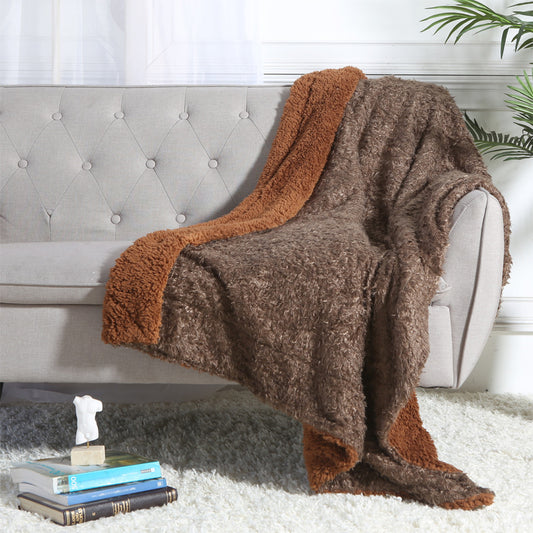 Luxury Ultra Plush Shag & Soft Sherpa Fleece Decorative Throw Blanket