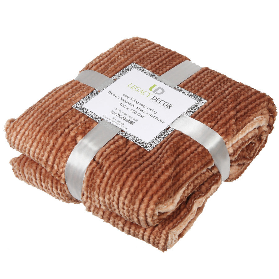 Luxury Ultra Plush Fleece & Sherpa Throw Blanket  52” x 71”