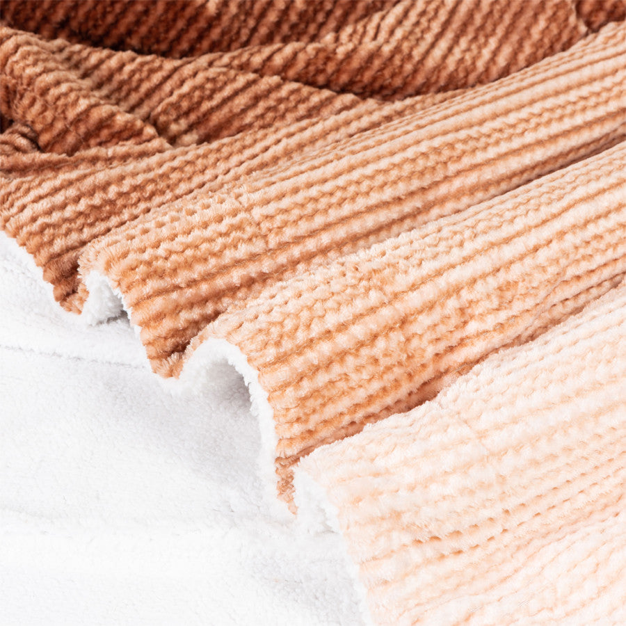 Luxury Ultra Plush Fleece & Sherpa Throw Blanket  52” x 71”