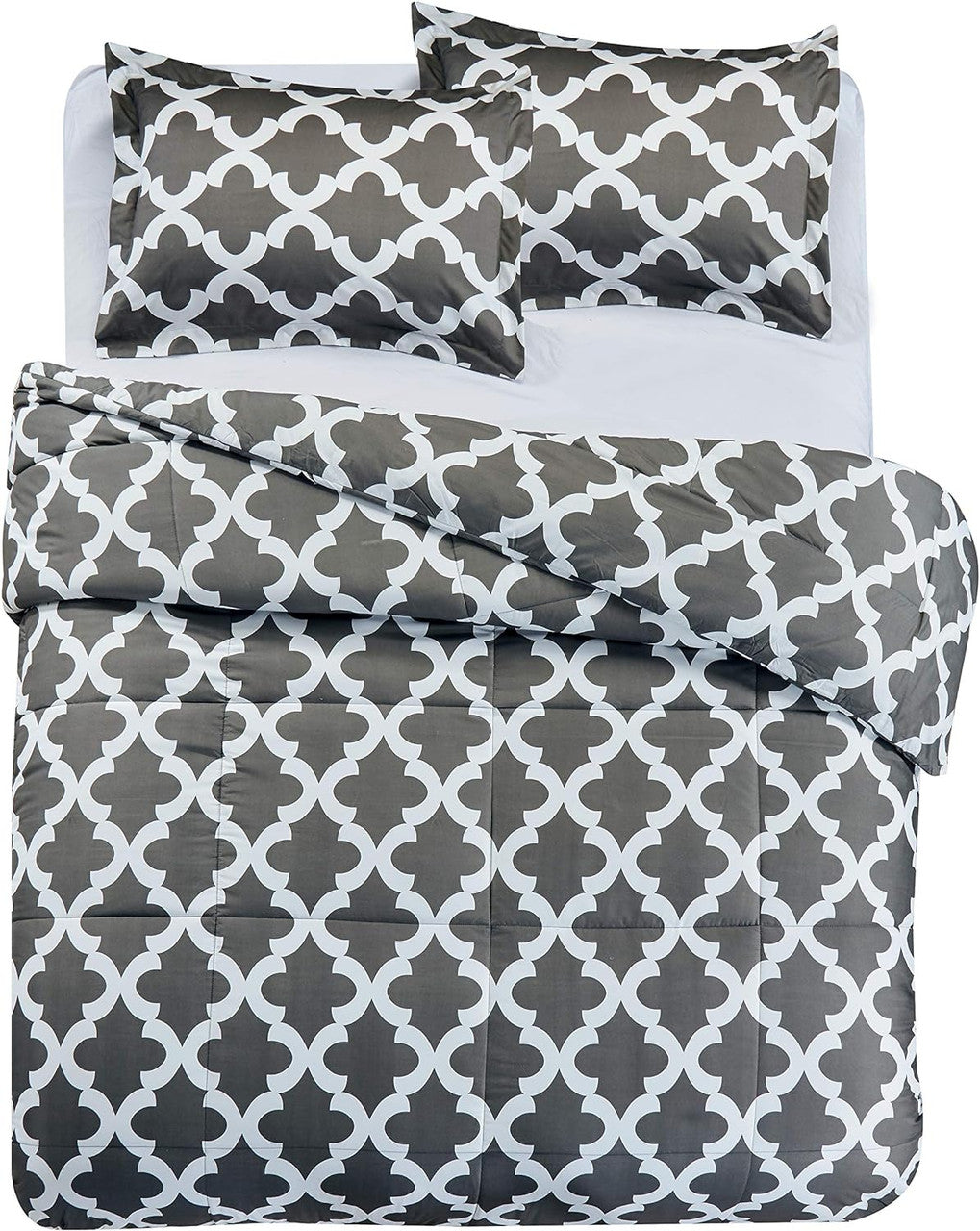 Down Alternative Ultra Soft Plush Microfiber Comforter Set Grey