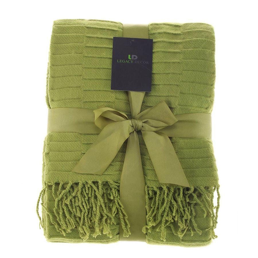 Flannel Throw Blanket with Fringe