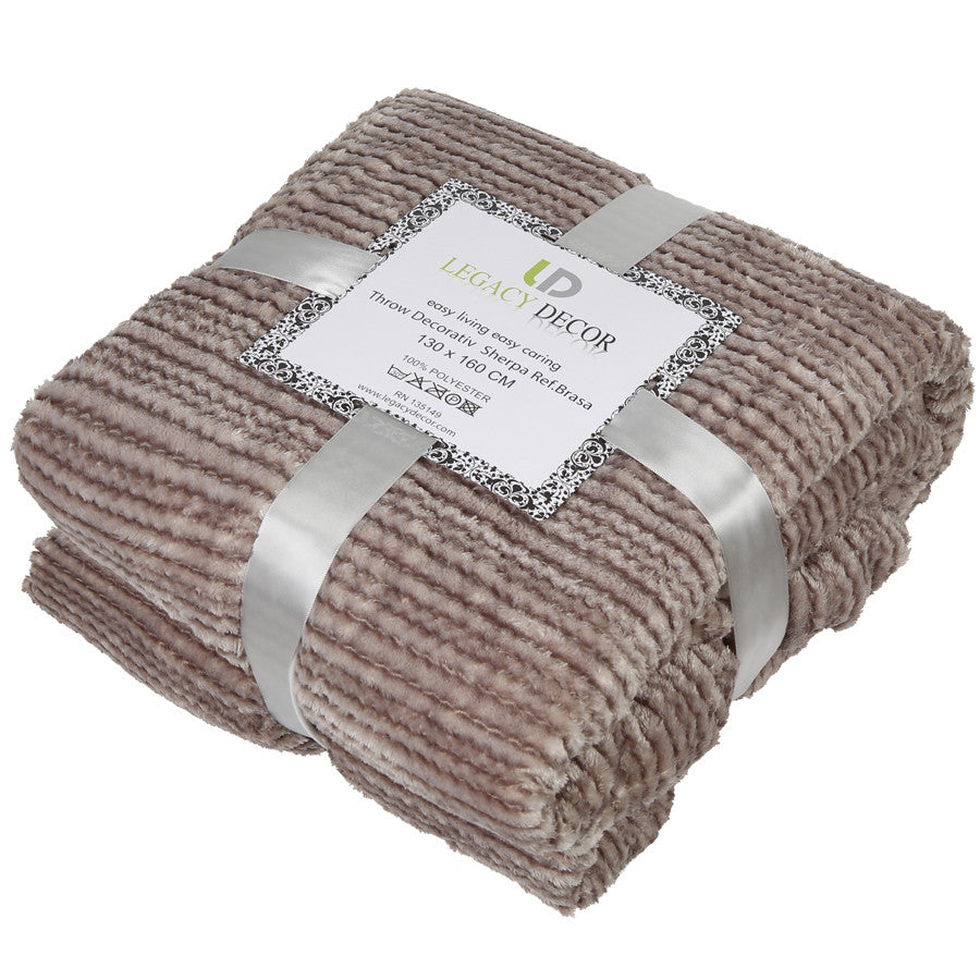 Luxury Ultra Plush Fleece & Sherpa Throw Blanket  52” x 71”