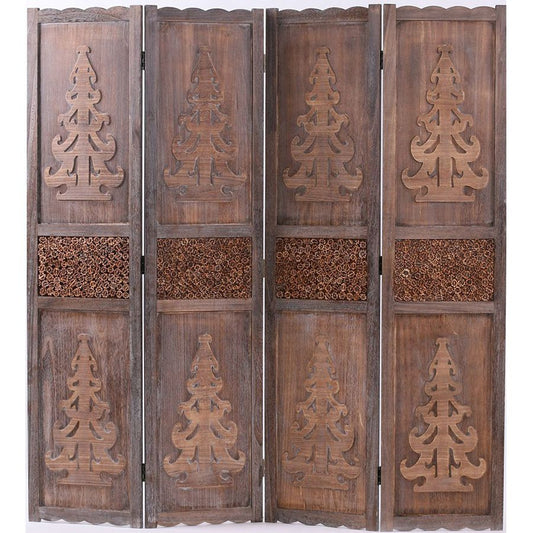 Solid Wood Handcrafted Design, Brown Color