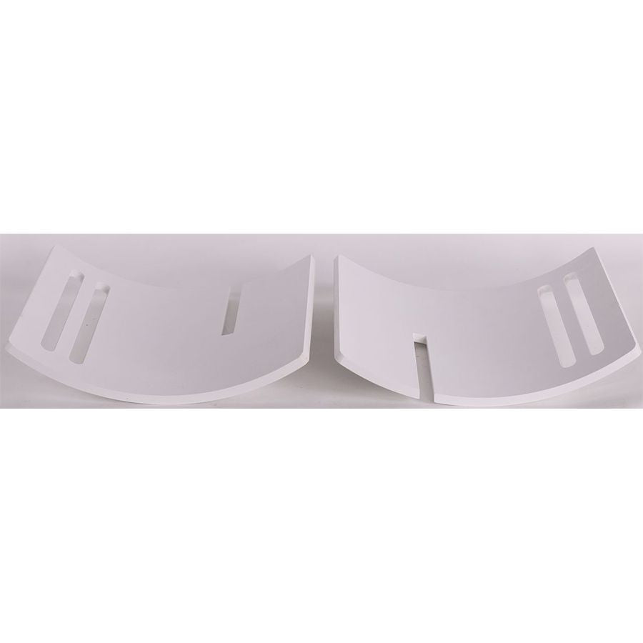 Solid Wood Magazine Holder, White Color