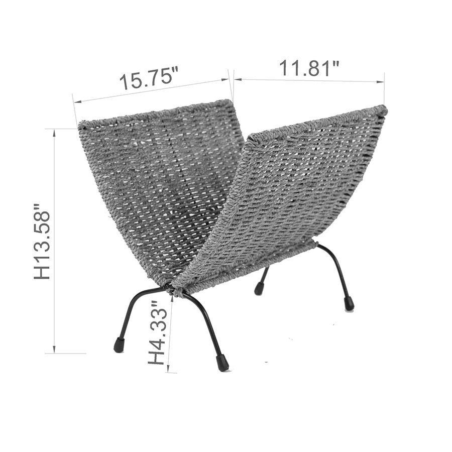 Woven Magazine Holder, Natural Color