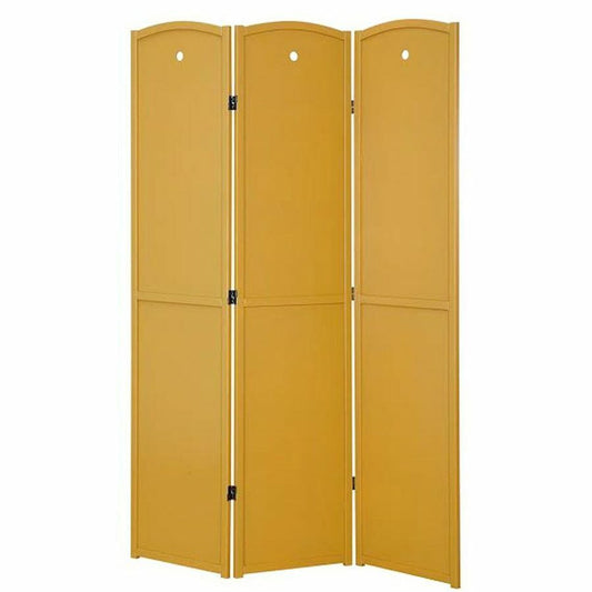 Room Divider 3 Panel Solid Wood Honey
